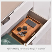 Wood Watch & Accessory Box With Drawer Organizer