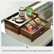 Personalized Tea Box with Drawer Organizer