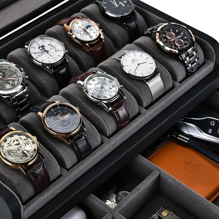 Large Watch Display Case with Drawer